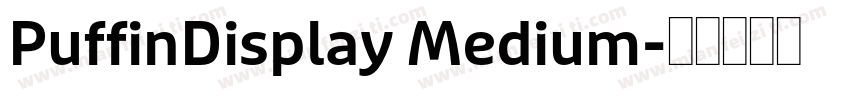 PuffinDisplay Medium字体转换
